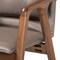 Baxton Studio Marcena Mid-Century Modern Grey Imitation Leather Upholstered 2-Piece Wood Dining Chair Set, PR Set of 2 188-11664-ZORO - alternate 6